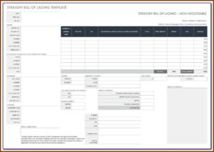 Bill Of Lading Form Ups