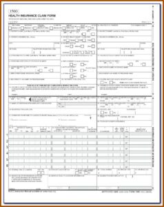 Blank Cms 1500 Claim Form