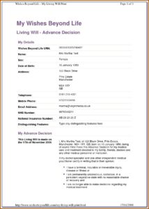 Blank Living Will Forms Free