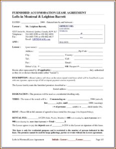 Blank Rental Agreement Forms