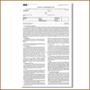 Blumberg Lease Form 186