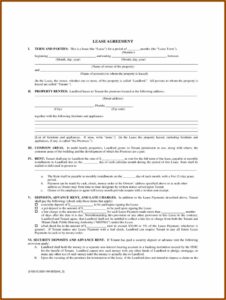 Boat Rental Agreement Form Free