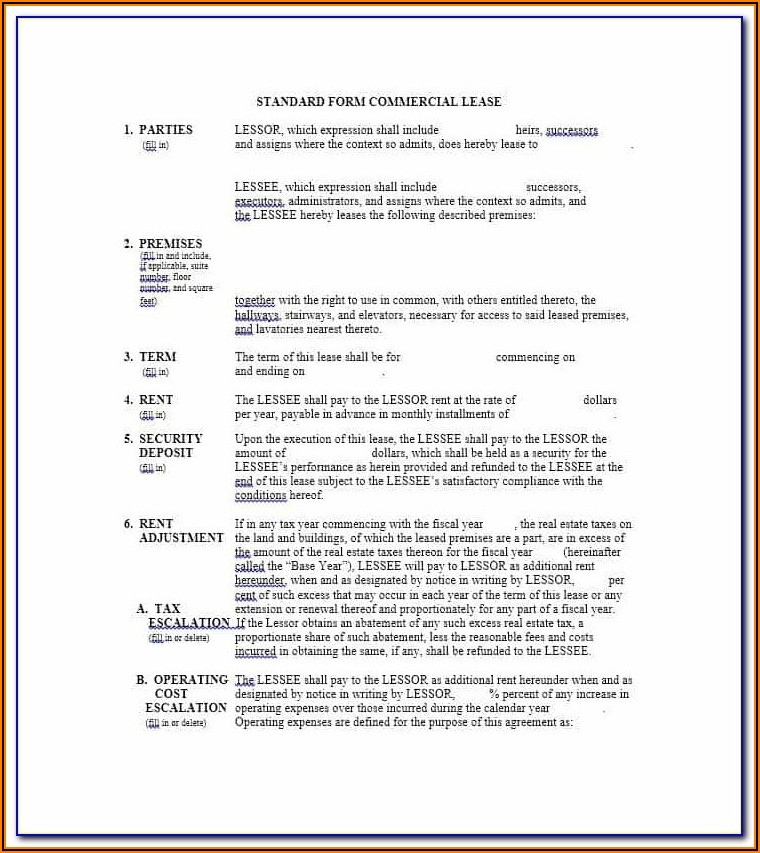 Boat Storage Rental Agreement Form