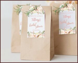 Bridal Shower Favor Tags Template