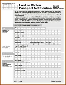 British Passport Renewal Form Pdf