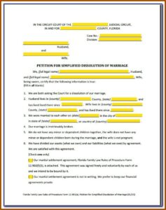 Broward County Divorce Filing