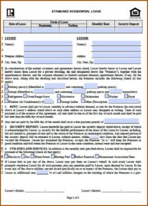 Chicago Residential Lease Form Free