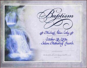 Christening Certificates Templates