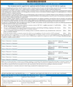 Combined Life Insurance Forms