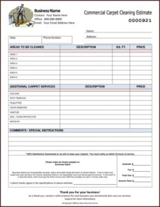 Commercial Cleaning Quotation Template