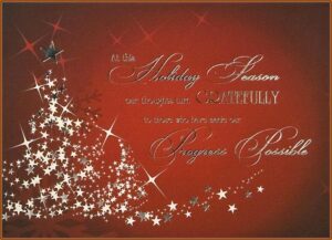 Company Holiday Card Template