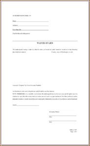 Construction Lien Waiver Form Free Georgia