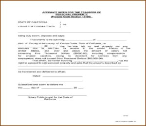 Contra Costa County Probate Court Forms