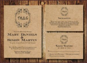 Country Wedding Invitation Templates Free