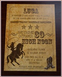 Country Western Flyer Template Free
