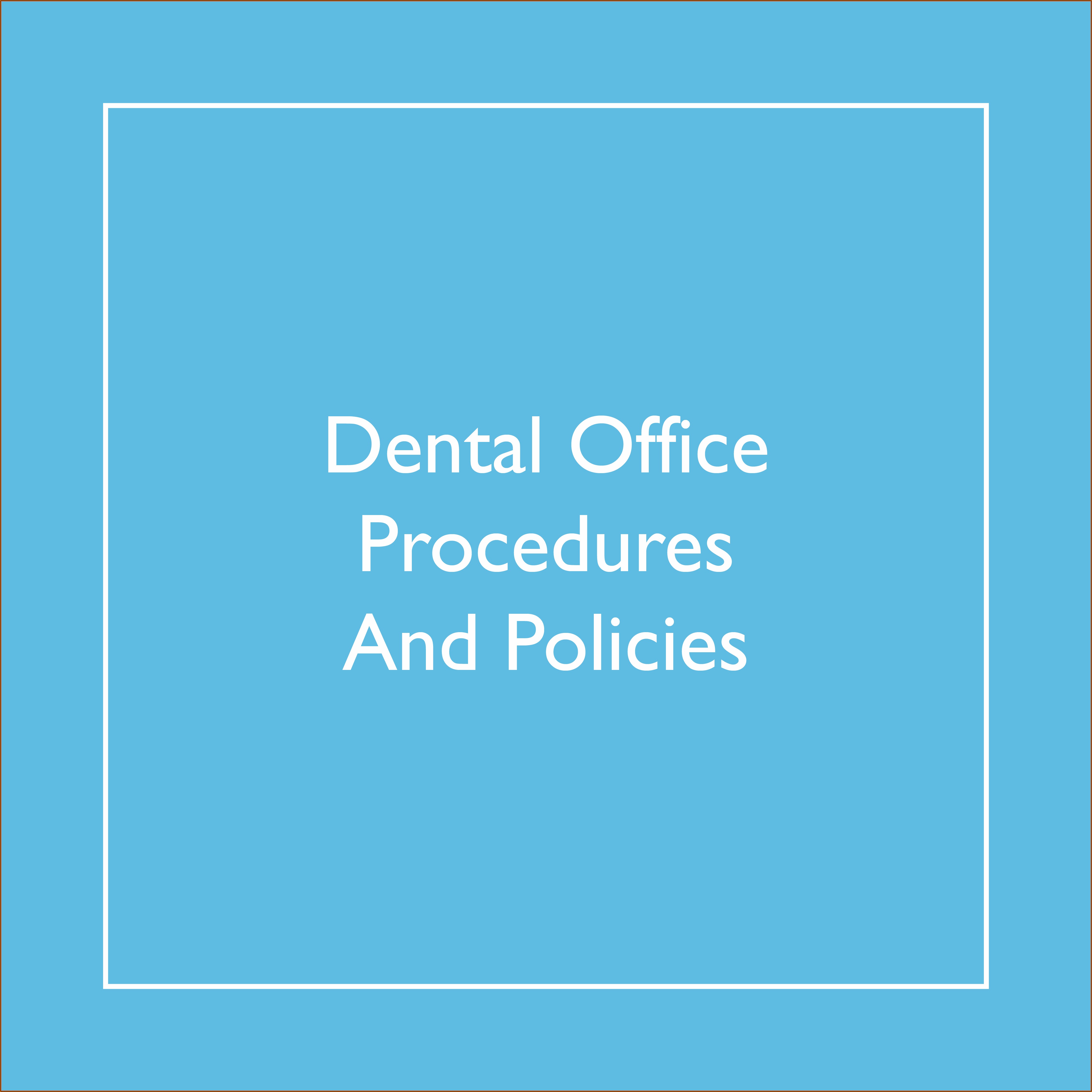 Dental Office Employee Handbook Template