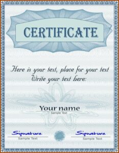 Diploma Certificate Template Eps Free Download