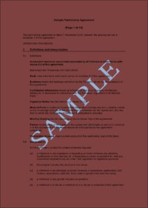 Dissolution Of Partnership Agreement Template Nsw