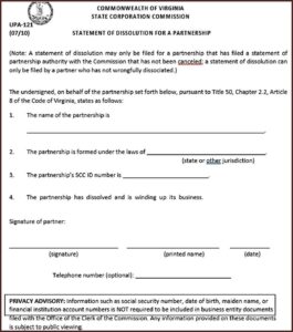 Dissolve Partnership Agreement Template