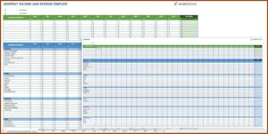 Expense Spreadsheet Template Excel