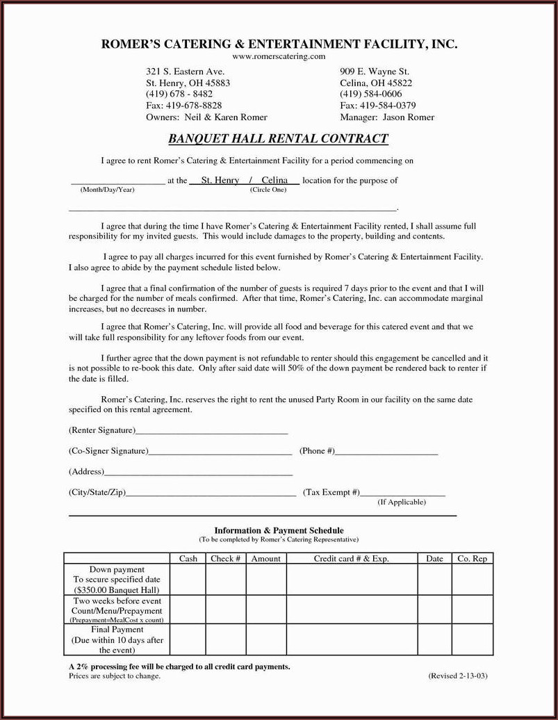 Florida Home Rental Lease Agreement Form