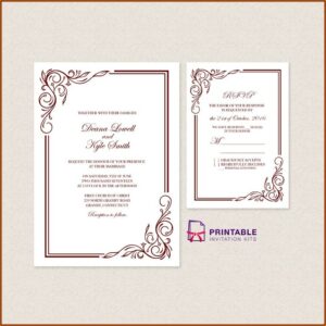 Free 3x5 Invitation Template