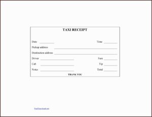 Free Blank Printable Receipt