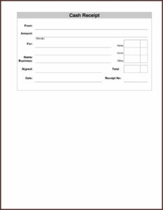 Free Blank Receipt Template
