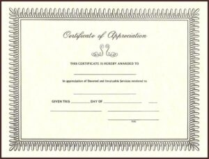 Free Christian Certificate Of Appreciation Template