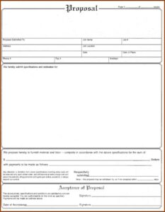 Free Cleaning Bid Proposal Template