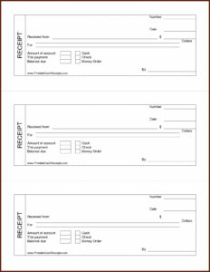 Free Downloadable Receipt Template