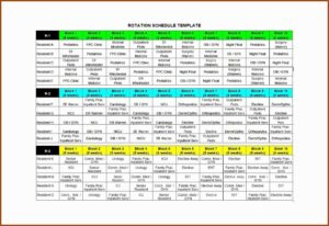 Free Excel Employee Schedule Template