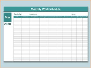 Free Excel Employee Scheduling Template