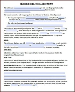 Free Florida Rental Lease Agreement Templates