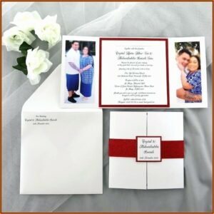 Free Gate Fold Invitation Template