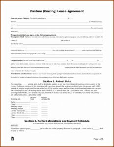 Free Lease Agreement Template California
