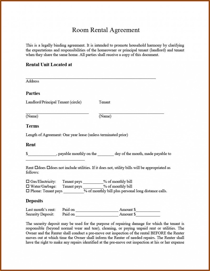 Free Lease Agreement Template South Africa