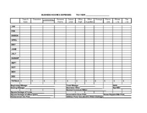Free Monthly Business Expense Spreadsheet Template
