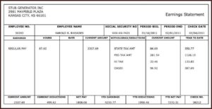 Free Pay Stub Templates