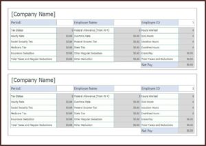 Free Paycheck Stub Templates