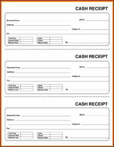 Free Printable Blank Receipt Template