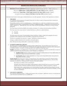 Free Rental Agreement Format In Word