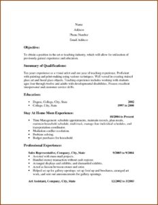 Free Resume Samples For Stay At Home Mom