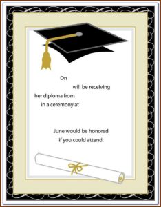 Graduation Party Program Templates Free