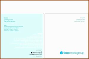 Half Fold Greeting Card Template Word