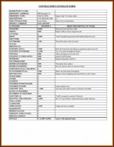 House Painting Estimate Template