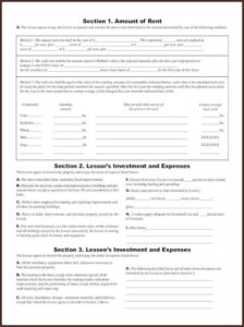 Illinois Cash Farm Lease Template