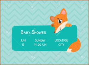 Invitation Card Template For Baby Shower