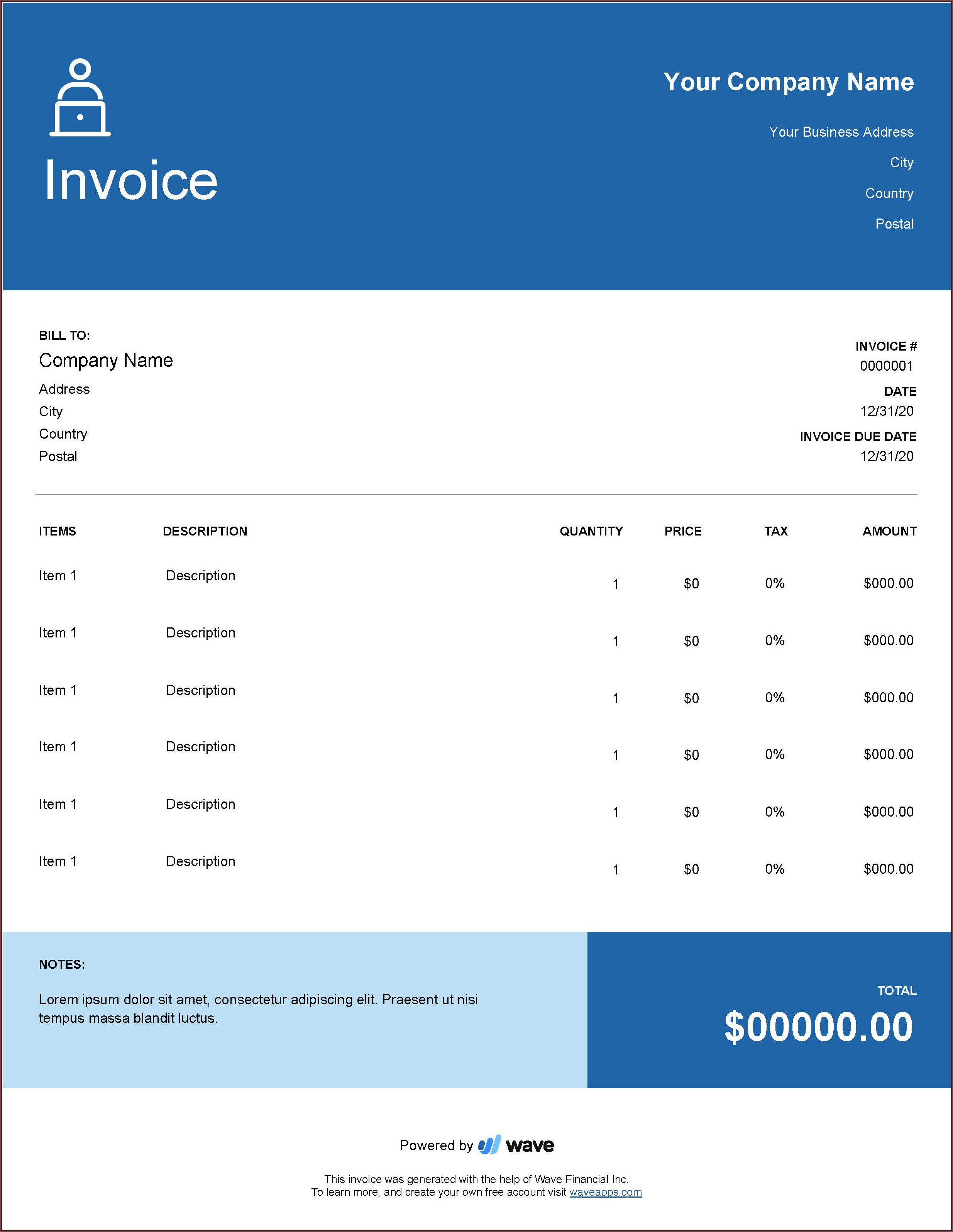 Invoice Format For Professional Services Rendered