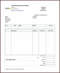 Invoice Templates For Quickbooks Desktop